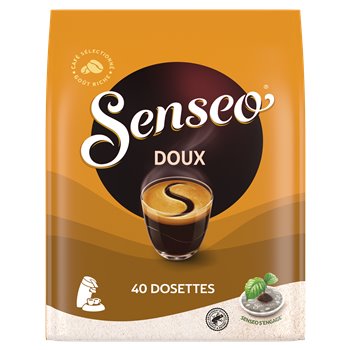 Café dosettes Senseo Doux - x40 - 277g