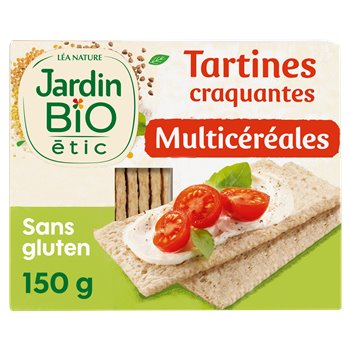 Tartines Jardin Bio Multicéréales sans gluten -150g