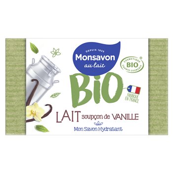 Savon Monsavon Lait/Vanille Bio - 100g