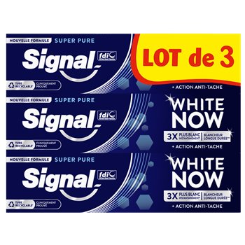 Dentifrice Signal White Now 3x75ml