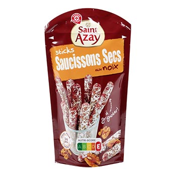 Saucisson sec Saint Azay Stick au noix 100g