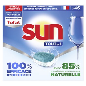 Tablette lave-vaisselle sun Tout en 1 x46 - 759g