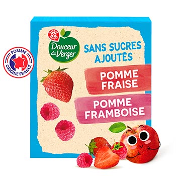 Compote SSA Douceur du Verger Gourdes multivariétés - 4x90g