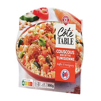 Couscous tunisien Côté Table Kefta merguez - 300g