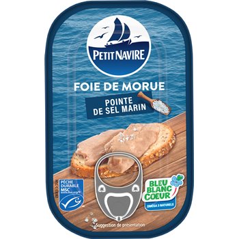 Foie de Morue MSC Petit Navire Pointe de Sel - 120g