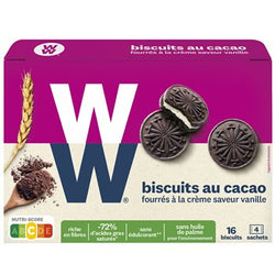 Biscuits Weight Watchers Cacao vanille - 4x4 - 176g