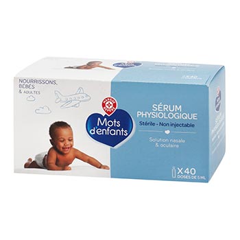 Sérum physiologique Mots d'Enfants 5ml x40