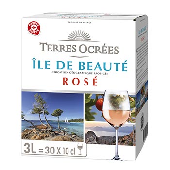 IGP Ile de Beauté vin rosé Terres Ocrées - BIB 3L