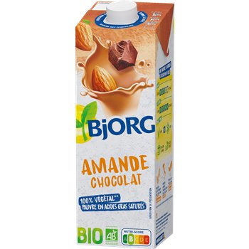 Boisson végétalelait d'amande chocolat bjorg bio - 1l