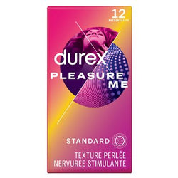 Préservatifs Durex Pleasure me Perlés et Nervurés x12