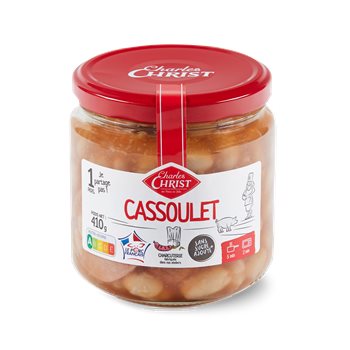 Cassoulet Charles Christ Aux haricots lingots 410g