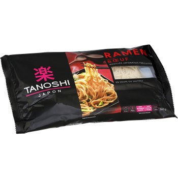 Ramen Tanoshi saveur boeuf nouilles japonaises - 360g