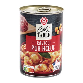 Ravioli pur boeuf Côté Table Sauce italienne - 400g