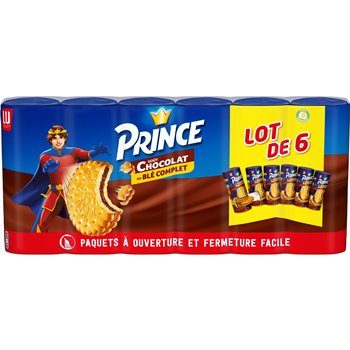 Biscuits chocolat Prince Lu 6x300g