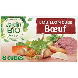 Bouillon de boeuf Jardin Bio' Bio cube sans huile palme - x8