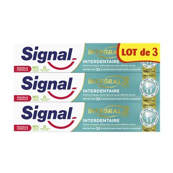 Dentifrice Signal Intégral 8 Interdentaire - 3x75ml