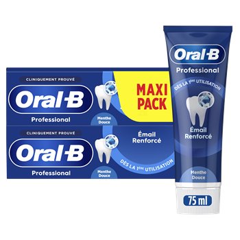 Dentifrice Oral-B Professional Email renforcé - 2x75ml