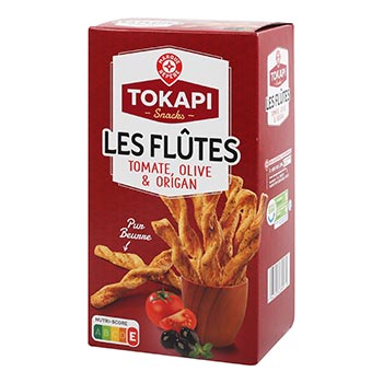 (30/08/23) Mini-flûtes Tokapi Tomate/olive/origan - 100g