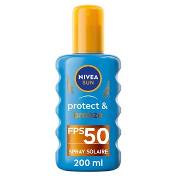 Crème Solaire Spray Nivea Sun FPS 50 Protect&Bronze - 200ml