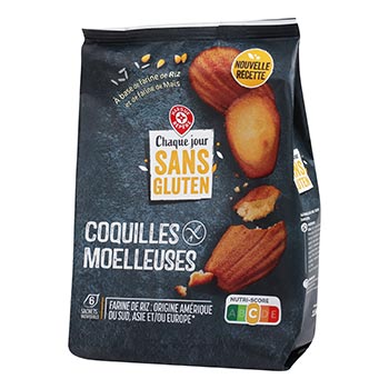 Coquilles moelleuses x6 Chaque Jour Sans Gluten 180g
