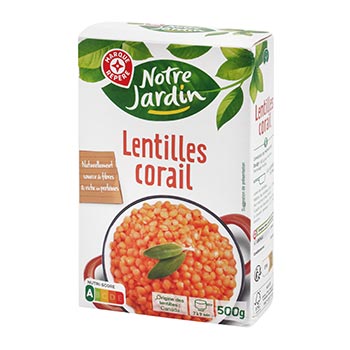 / Lentilles corail Notre Jardin 500g