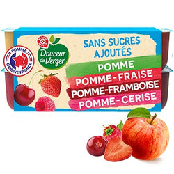 Compote Douceur du Verger Coupelle fruits rouges -16x100g