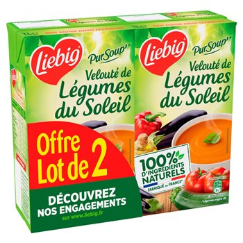 Velouté Pursoup' Liebig Légumes du soleil - 2x1L