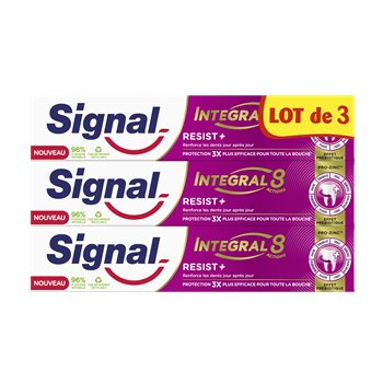 Dentifrice Signal Intégral 8 Resist+ 3x75ml