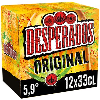 Bière Desperados Pack de 12x33cl