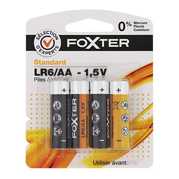 Piles Foxter AA/LR6 1,5V - x4