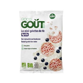 Mini galette de riz Good Goût Myrtille bio - 40g