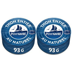 Thon entier Petit Navire Au naturel - 2x93g