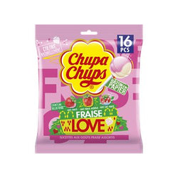 Sucettes Chupa Chups Fraise Love x16 - 192g
