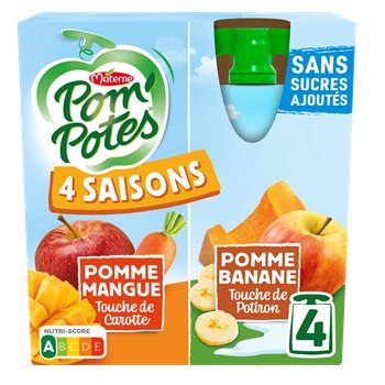 Compotes Pom'Potes Carotte - 360g