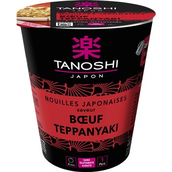 Nouilles cup Tanoshi Boeuf teppanyaki - 65g