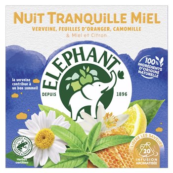 Infusion nuit tranquille miel Elephant - x20 - 30g