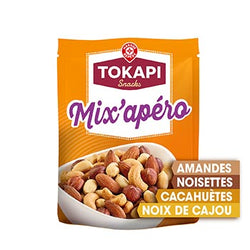 Mélange Grillé et salé Tokapi Cacahuètes et noisettes - 120g
