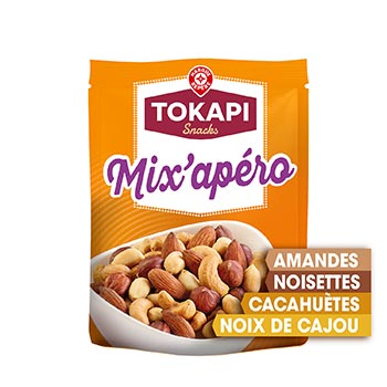 Mélange Grillé et salé Tokapi Cacahuètes et noisettes - 120g