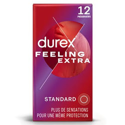 Préservatifs Durex Feeling Extra Fins Extra Lubrifiés x12