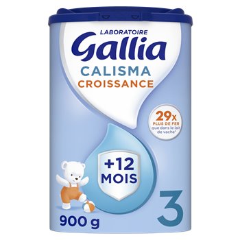 Lait croissance poudre Gallia Calisma bébé 12-36 mois - 900g