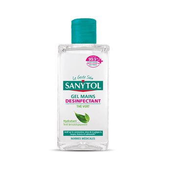 Gel désinfectant hydroalcoolique mains SANYTOL flacon 75ml