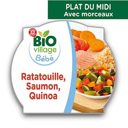 Assiette bio Bio Village 12mois Ratatouille saumon - 230g