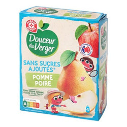 Compote SSA Douceur du Verger Gourdes Pomme Poire - 4x90g