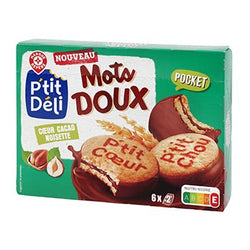 Biscuits Mots Doux P'tit Déli Biscuit enrobé fourré - 180g