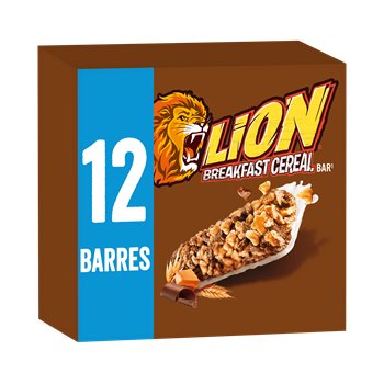 Barres de céréales Lion Chocolat caramel - 12x25g
