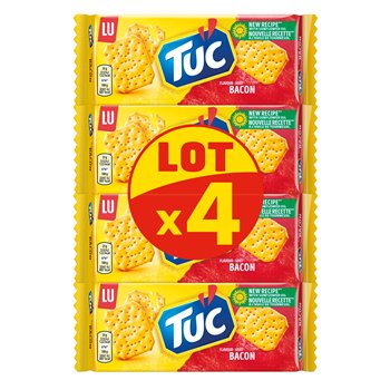 Crackers Tuc Bacon - 4x100g