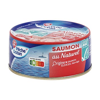 Saumon naturel Pêche Océan ASC 112g