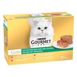 Mousselines légumes Gourmet Pour chat - Gold - 12x85g