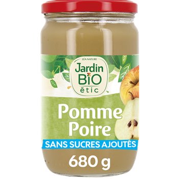 Dessert fruitier Jardin Bio' Pomme poire 680g