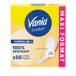 Protège-slips Confort Vania Sans parfum - x56